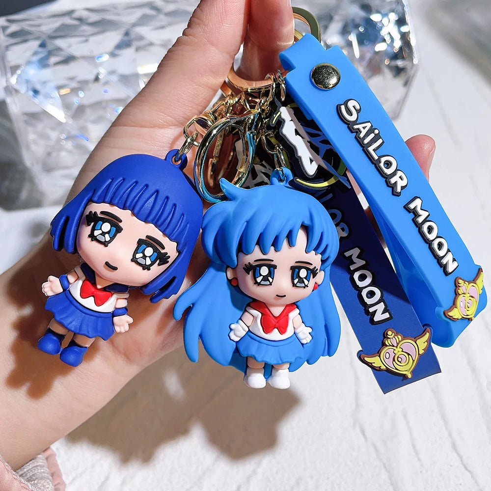 Anime Sailor Moon Keychain Cute Figure Doll Bag Pendant