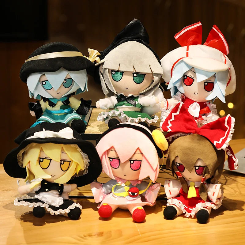 20CM New Japan Anime TouHou Project Hakurei Reimu Kirisame Komeiji Koishi Stuffed Sitting Dolls