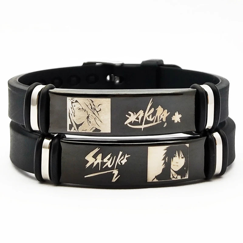 Anime Naruto Bracelet Metal Soft Silicone