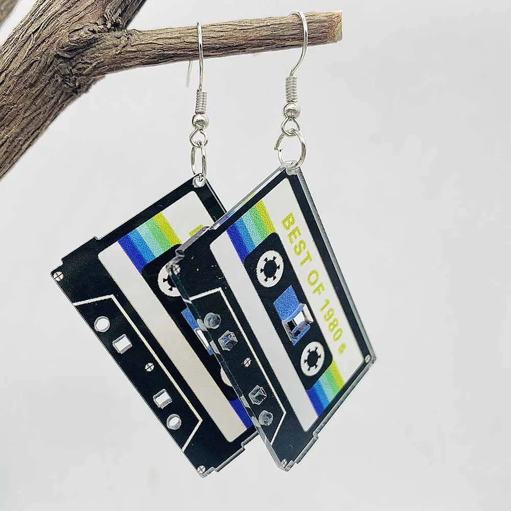 Magnetic Tape Acrylic Earrings Charms Fashion Jewelry