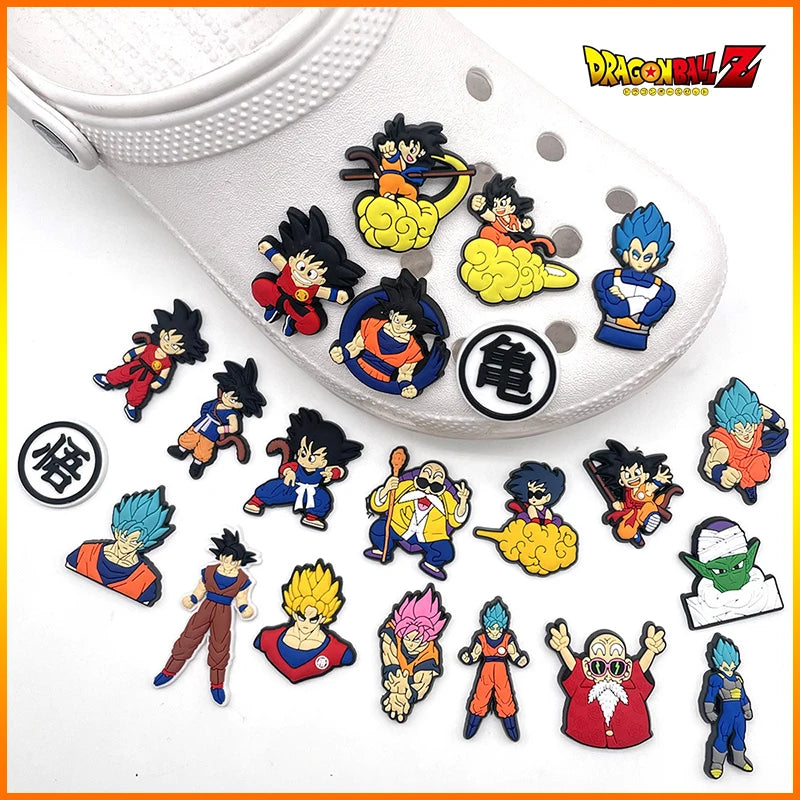 22Pcs Dragon Ball Son Goku Crocs Series Accessories