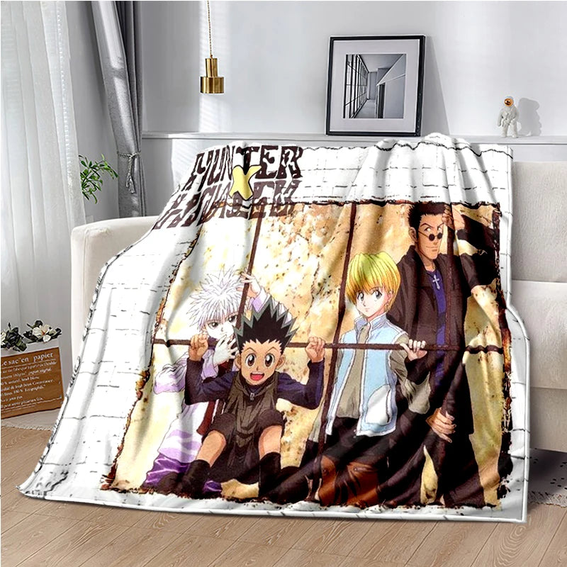 HUNTER X HUNTER Throw Blanket Anime Soft Cover Lightweight Warm Blankets