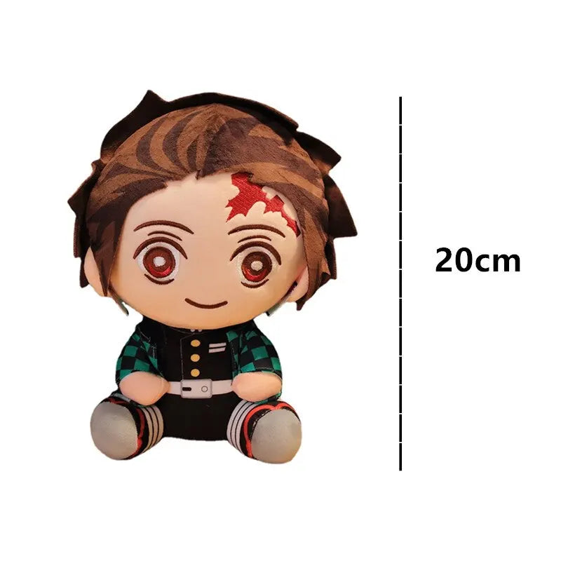 20cm Hot Japan Demon Slayer Plush Dolls Anime Kimetsu No Yaiba Kamado Tanjirou Nezuko Zenitsu Kyoujurou