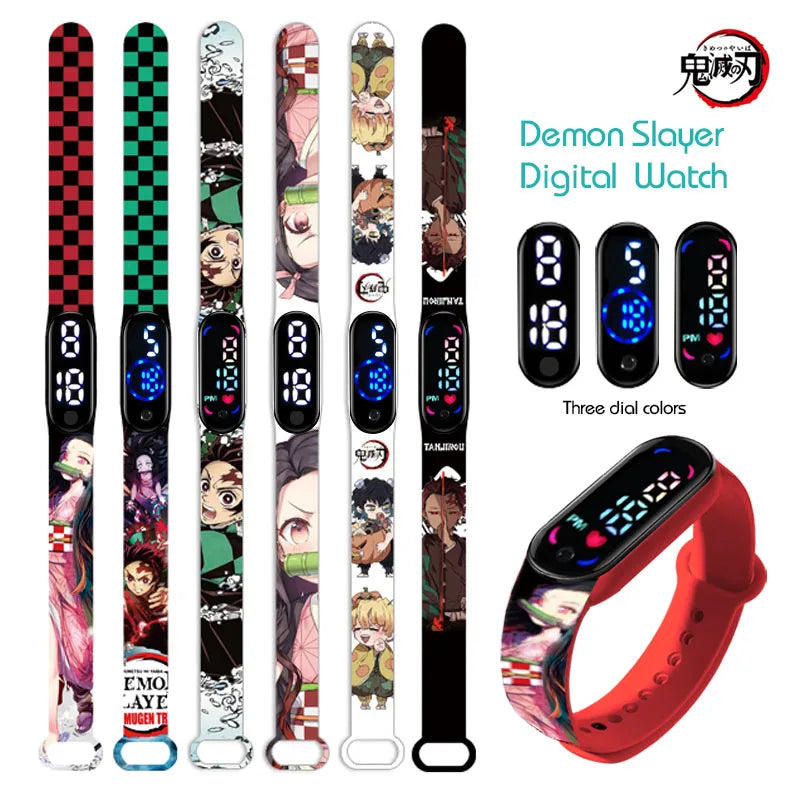 Demon Slayer Watch Band Tanjirou Nezuko Silicone Printing Strap