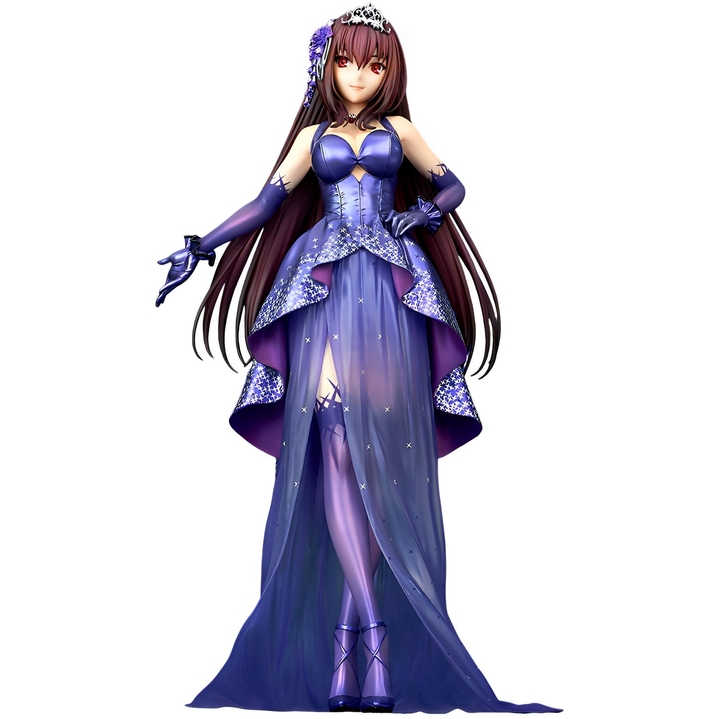 Anime Princess Action Figure, Elegant Starry Gown Fantasy