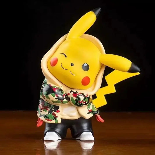 Anime Pokemon Pikachu Action Figure 8CM Mini QT