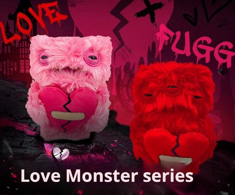 Fuggler same tooth doll monster funk tooth moe monster funny plush doll valentine's day love